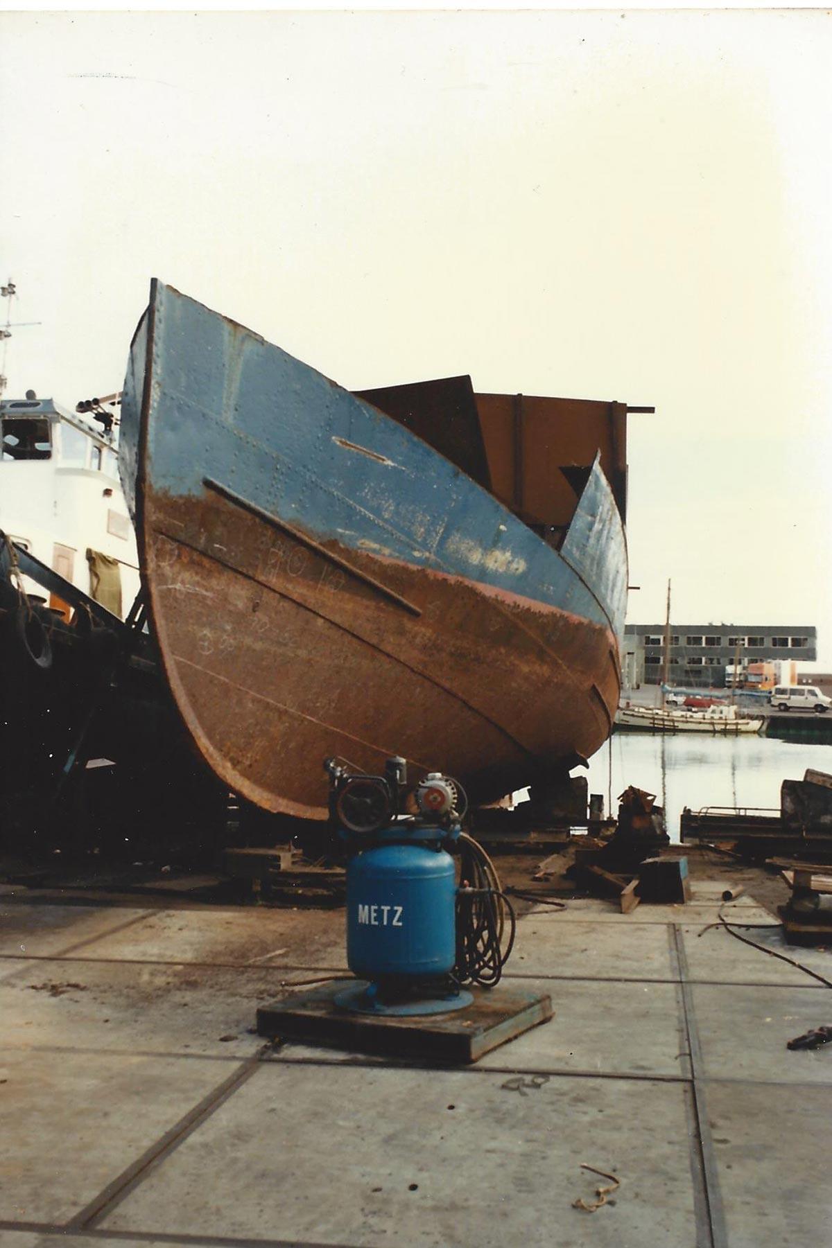 In „Urk“ konnte ich die Werft fast umsonst gebrauchen.